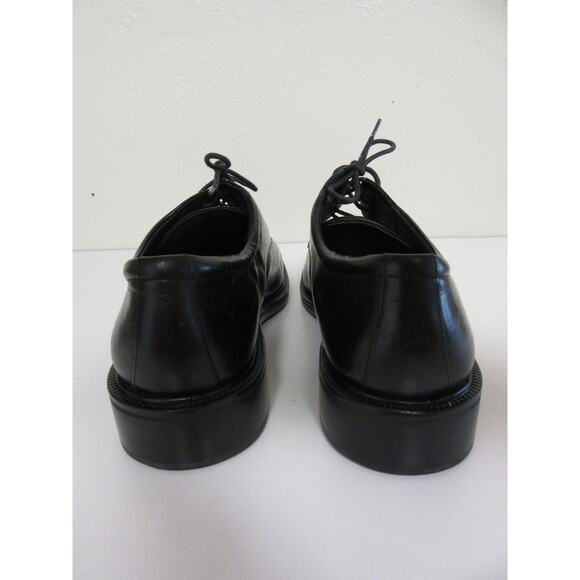 COLE HAAN Black Leather 12 M Oxford Lace Up Round Toe Versatile Dress Shoes